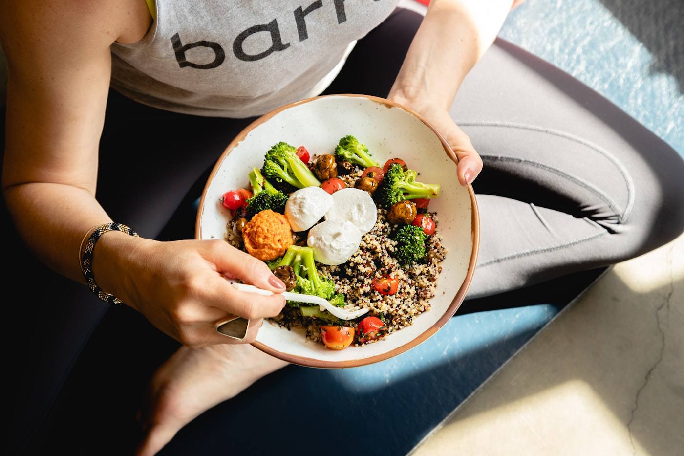 A balanced grain and vegetable bowl