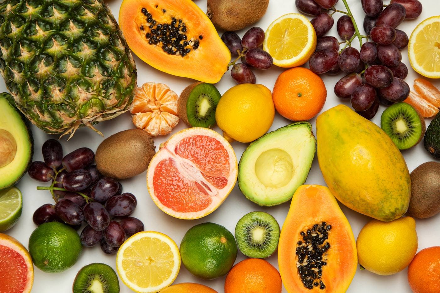 An assortment of fresh fruit